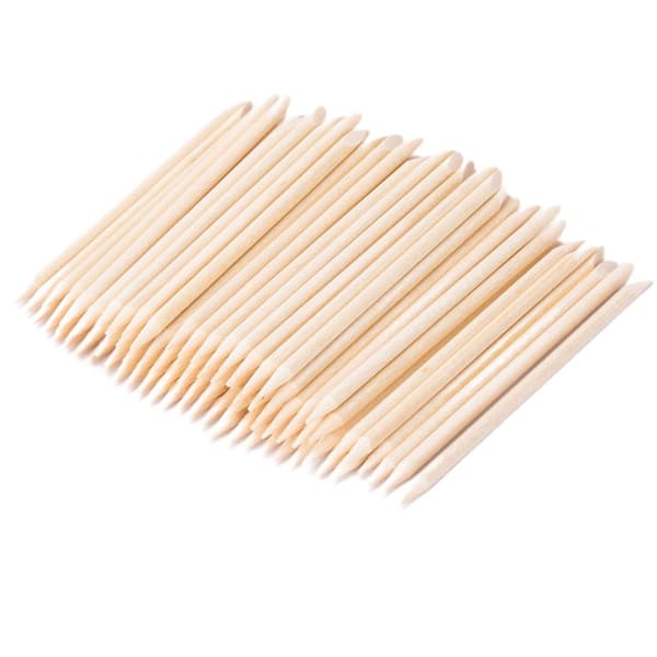 GNBLAB Orange træpinde til manicure 9,5 cm - 100 stk.