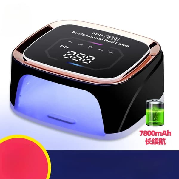 Uppladdningsbar Nagellampa, 108W Effekt, 36 LED-perlor,EU, Plug-in svart