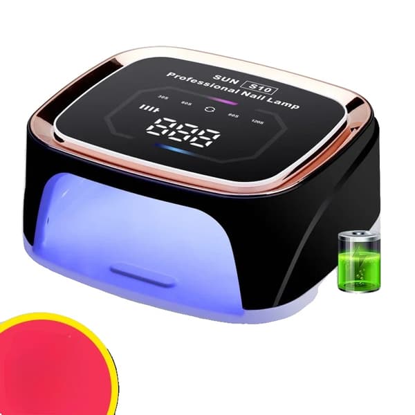 Uppladdningsbar Nagellampa, 108W Effekt, 36 LED-perlor,EU, Plug-in svart