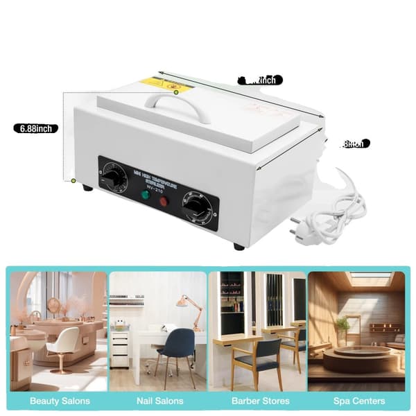 220V Sähkölämmitteinen Ilmakuivain, 300W Teho, Säädettävä Lämpötila 50-220℃,Valkoinen