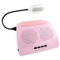 Miniatyrbillede 2 af 2: Nail Dust Collector, LED Lampe, Lav Støj, 2 Vaskbare Poser,Pink med lampe, EU