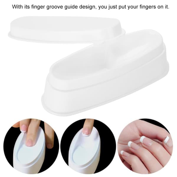 Nageldoppningspulverfat, bärbar design, hållbart plastmaterial, idealisk för manikyr