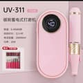 Miniatyrbillede 2 af 2: Neglepoleringsmaskine, 0-40000 RPM, 12 timers driftstid, 2000mAh batteri,pink