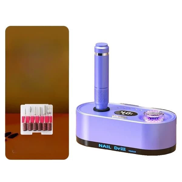 Elektrisk Neglebor, 20W Effekt, 12V Spænding, CE Certificeret,EU, lilla