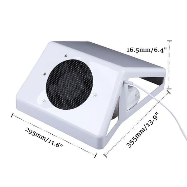 Negle støvsuger, Max. 80W effekt, ergonomisk skrådesign, genanvendelig støvpose,HVID