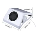 Miniatyrbillede 2 af 2: Negle støvsuger, Max. 80W effekt, ergonomisk skrådesign, genanvendelig støvpose,HVID