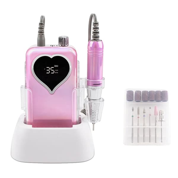Elektrisk Manicure Boremaskine, 35000rpm Hastighed, Plastkonstruktion,EU, Hjerte