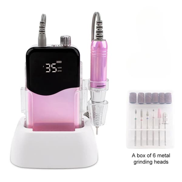 Elektrisk Manicure Boremaskine, 35000rpm Hastighed, Plastkonstruktion,EU, Bølge