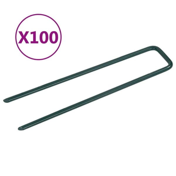 vidaXL søm til kunstgræs 100 stk. U-formet jern