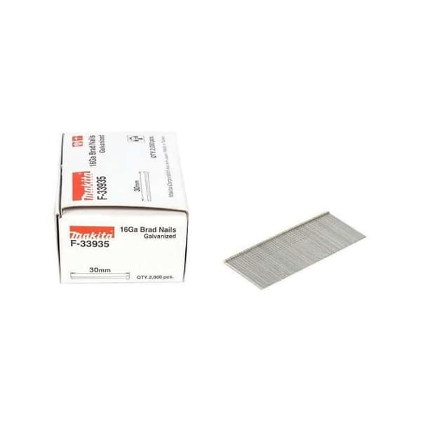 Brad spikar - MAKITA - F-33993 - 50 mm - Förpackning om 200 - 16GA galvaniserade
