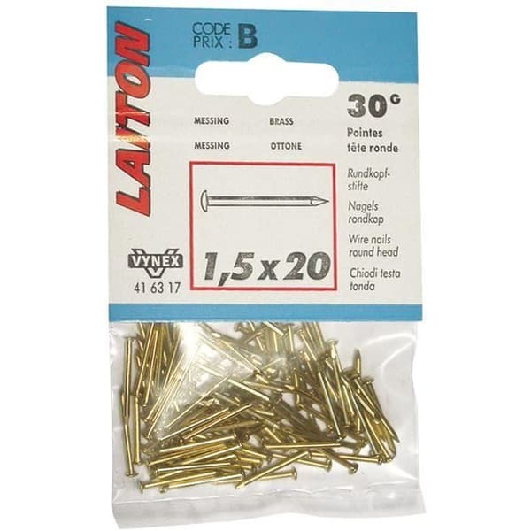 Rundspets - VYNEX - mässing - 1.3x20 mm - diameter 1.5 mm