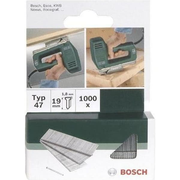Bosch 2609255809 Set med 1000 häftspik Typ 47 Längd 16 Huvud Bredd 1,8 mm Tjocklek 1,27