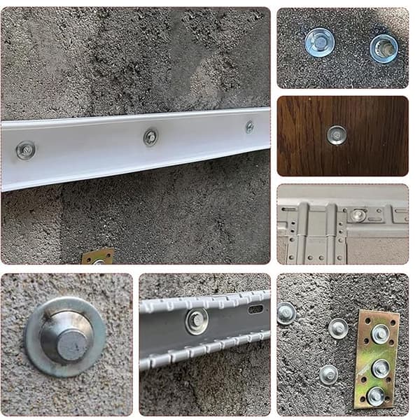 100 stk mini gevindsøm, 7,3 mm diameter bolte, manuel gipsvægssømpistol, betonsøm, multifunktionssøm