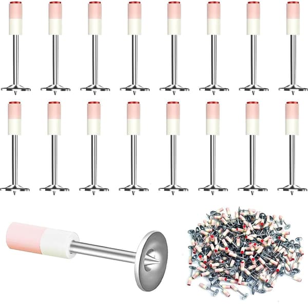 100 stk mini gevindsøm, 7,3 mm diameter bolte, manuel gipsvægssømpistol, betonsøm, multifunktionssøm