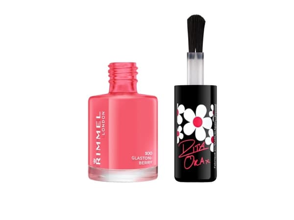 Rimmel London 60 Seconds Super Shine by Rita Ora Nail Polish, 300 Glaston-Berry, 8 ml