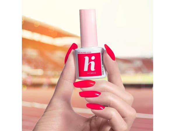 Hi Hybrid hybrid polish 233 Neon Red