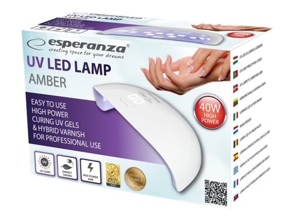 Lampa do paznokci Esperanza Amber LED UV (EBN009)
