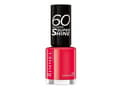 Pikkukuva 1 / 3: Rimmel 60 Seconds Super Shine kynsilakka, vaaleanpunainen, Coralicious, väritys, 1 kpl, kiilto, pullo