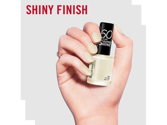 Rimmel 60 Seconds Super Shine Nail Polish - Silver Bullet