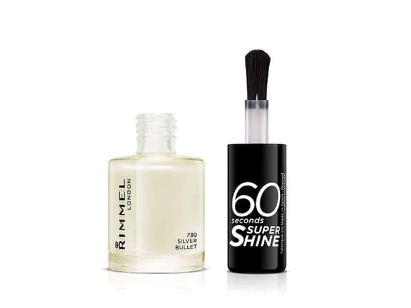 Rimmel 60 Seconds Super Shine Nail Polish - Silver Bullet