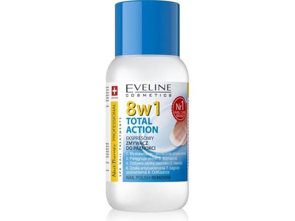 Eveline Nail Therapy Professional Neglelakkfjerner 8in1 Total Action acetonfri 150 ml