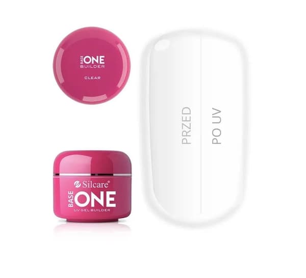 SILCARE_Gel Base fargeløs gel for å bygge negler One Clear 30g