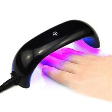 Mini kynsilakakuivain mustalla UV-LED-lampulla