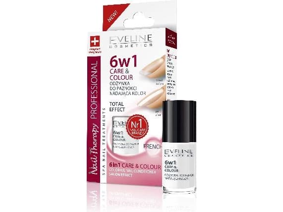 Eveline Nail Therapy Varnish conditioner 6in1 Care & Color French 5ml