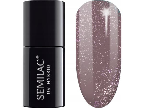SEMILAC Hybrid Varnish 322 Shimmer Dust Brown - 7 ml