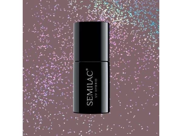 SEMILAC Hybrid Varnish 322 Shimmer Dust Brown - 7 ml