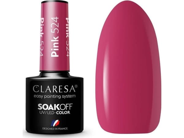 Claresa Claresa Soak Off UV/LED Pink hybrid varnish 524 5g