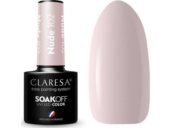 CLARESA_Soak Off UV/LED Nude Hybrid Varnish 102 5g