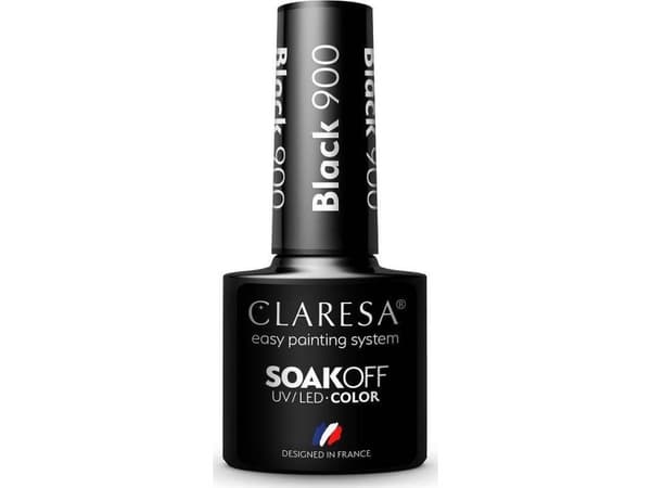 CLARESA_Soak Off UV/LED hybrid lakk 900 Sort 5g