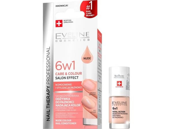 EVELINE_Nail Therapy Professional 6in1 Care &amp; Colour Nude nail conditioner 5ml