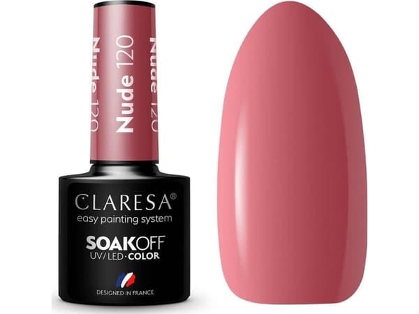 CLARESA_Soak Off UV/LED Nude Hybrid Varnish 120 5g