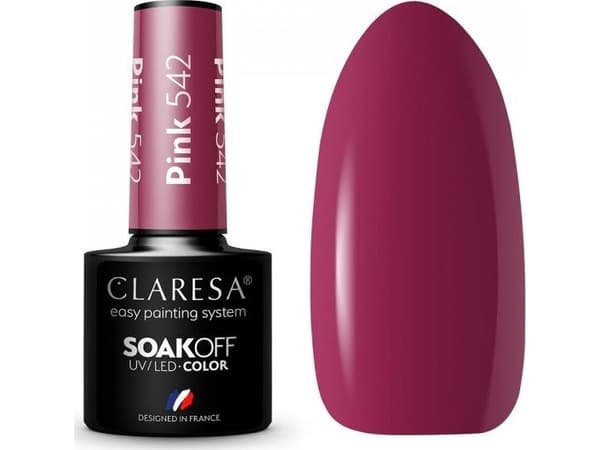 Claresa CLARESA_Soak Off UV/LED Rosa hybridlakk 542 5g
