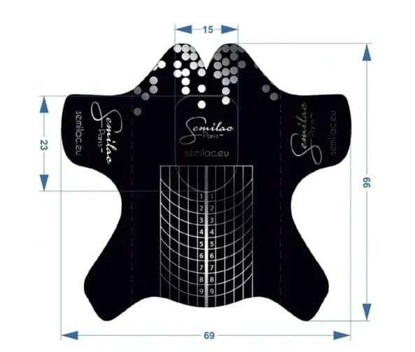 Semilac nail extension templates - wide 1op.-100 pcs