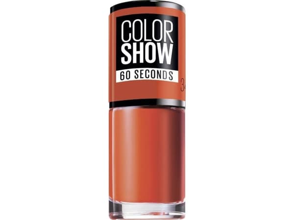 Maybelline Maybelline, Color Show 60 Seconds, Nail Polish, Nr. 341, Orange Attach, 7ml For Women