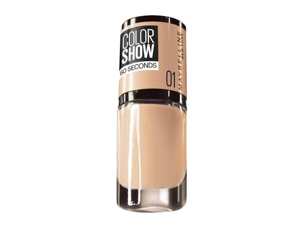 Maybelline Maybelline, Color Show 60 Seconds, Nail Polish, Nr. 1, Go Bare, 7ml For Women