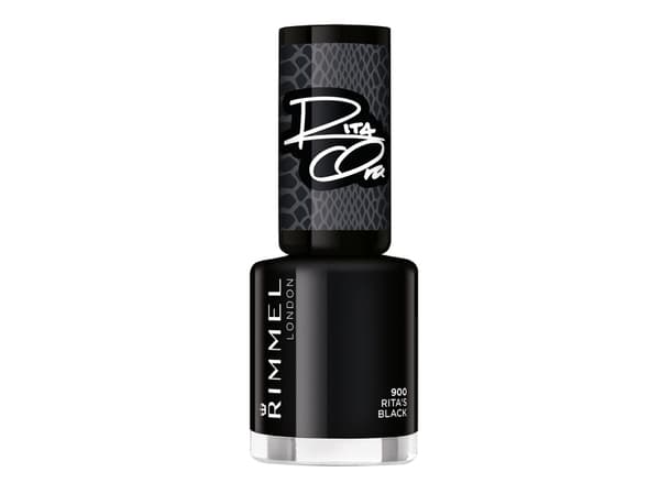 Rimmel 60 Seconds Super Shine, Sort, Rita''s Black, Farging, 1 stykker, Ugjennomsiktig, Børste