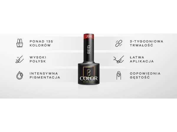 Activeshop OCHO NAILS Hybrid nail polish white 001 -5 g