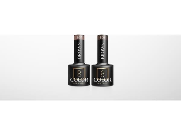 Activeshop OCHO NAILS Hybrid varnish brown 806 -5 g
