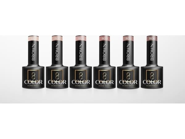 Activeshop OCHO NAILS Hybrid nail polish brown 801 -5 g