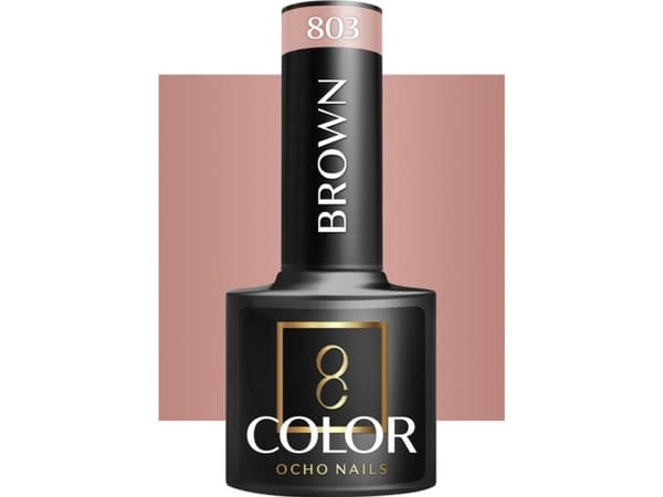 Activeshop OCHO NAILS Hybrid varnish brown 803 -5 g