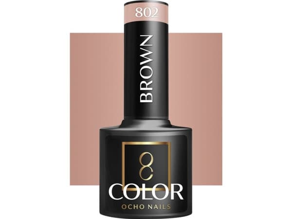 Activeshop OCHO NAILS Hybrid varnish brown 802 -5 g