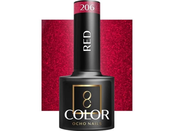 Activeshop OCHO NAILS Hybrid nail polish red 206 -5 g