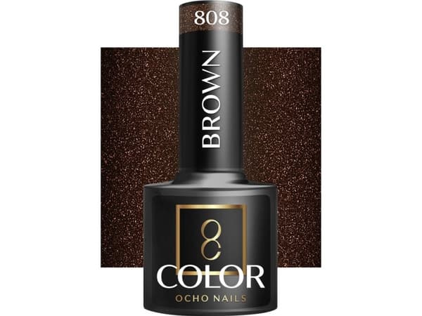 Activeshop OCHO NAILS Hybrid varnish brown 808 -5 g