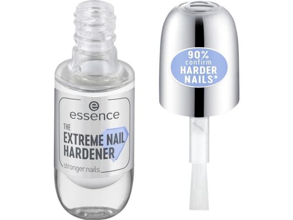 Essence THE EXTREME NAIL HARDENER, Neglestyrker, Unisex, 8 ml, Forsterke, Gjennomsiktig, Børste