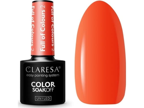Activeshop CLARESA Lakier hybrydowy Full of colours 2 -5g