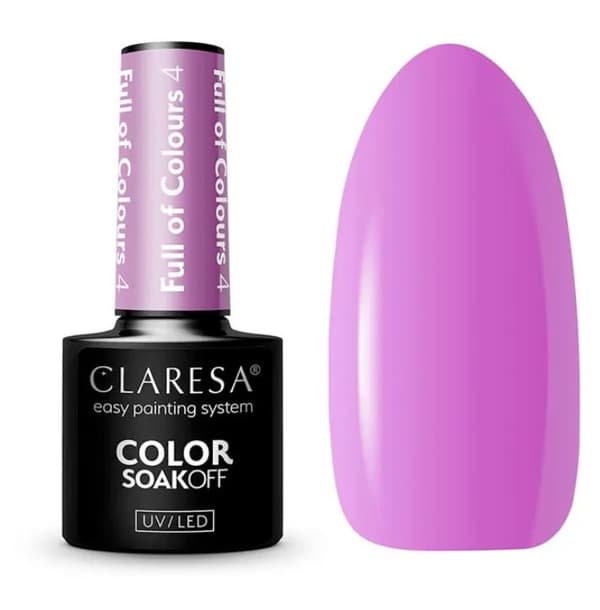 Activeshop CLARESA Lakier hybrydowy Full of colours 4 -5g